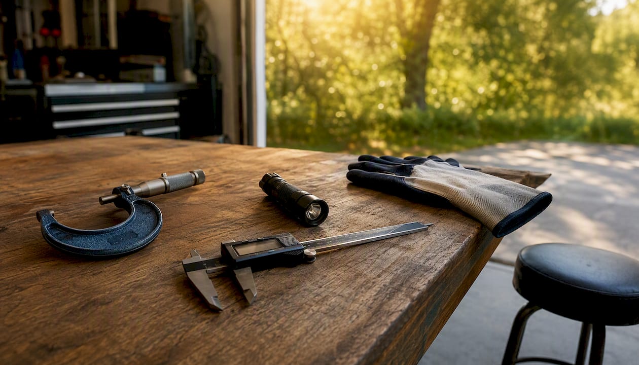 Brake rotor inspection tools at home