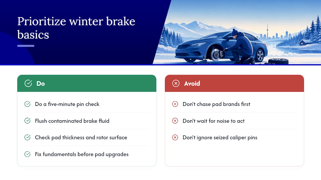 Why realistic expectations beat brake pad shopping — overview diagram