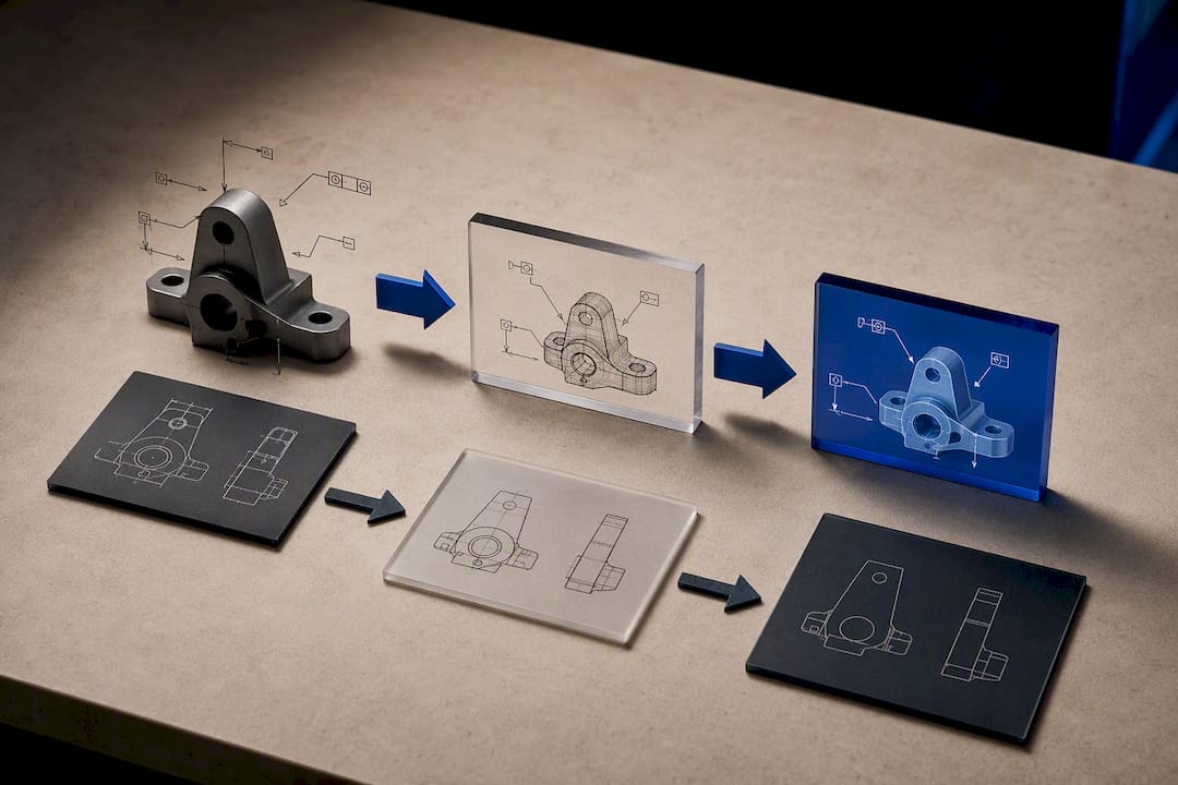 Semantic PMI preserved through CAD export