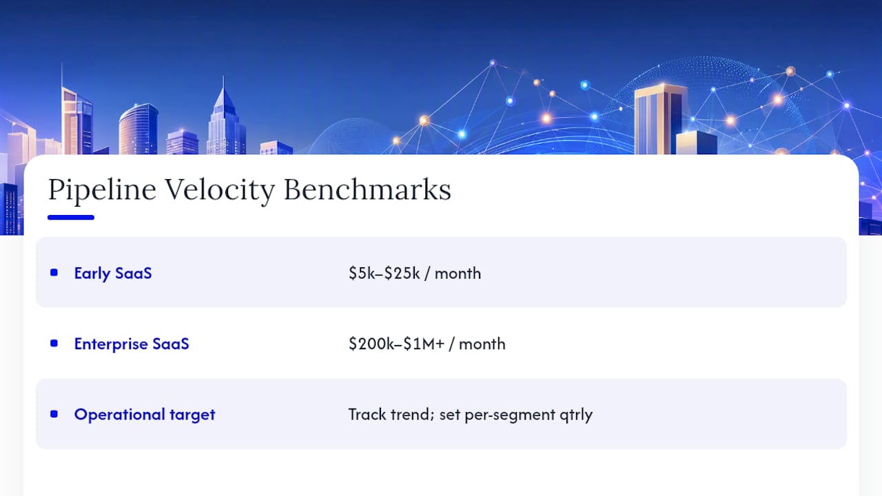 What's a Good Pipeline Velocity Benchmark? — overview diagram