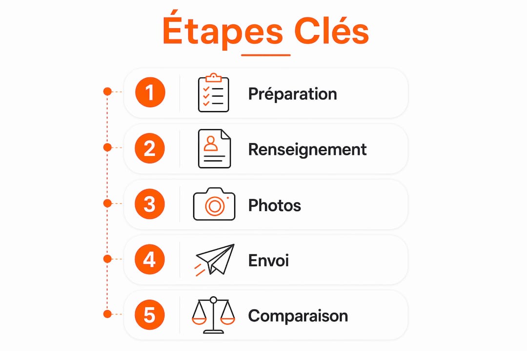 Les étapes incontournables pour remplir efficacement un formulaire de demande de rénovation, présentées en infographie