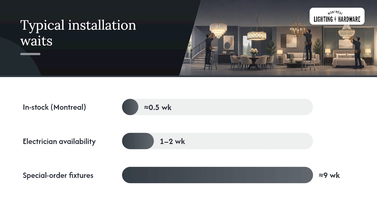 What does chandelier installation actually involve in Canada? — overview diagram