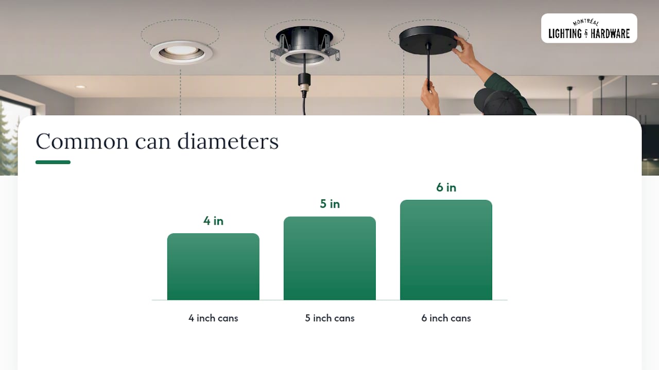 What you need to convert a can light to a pendant — overview diagram