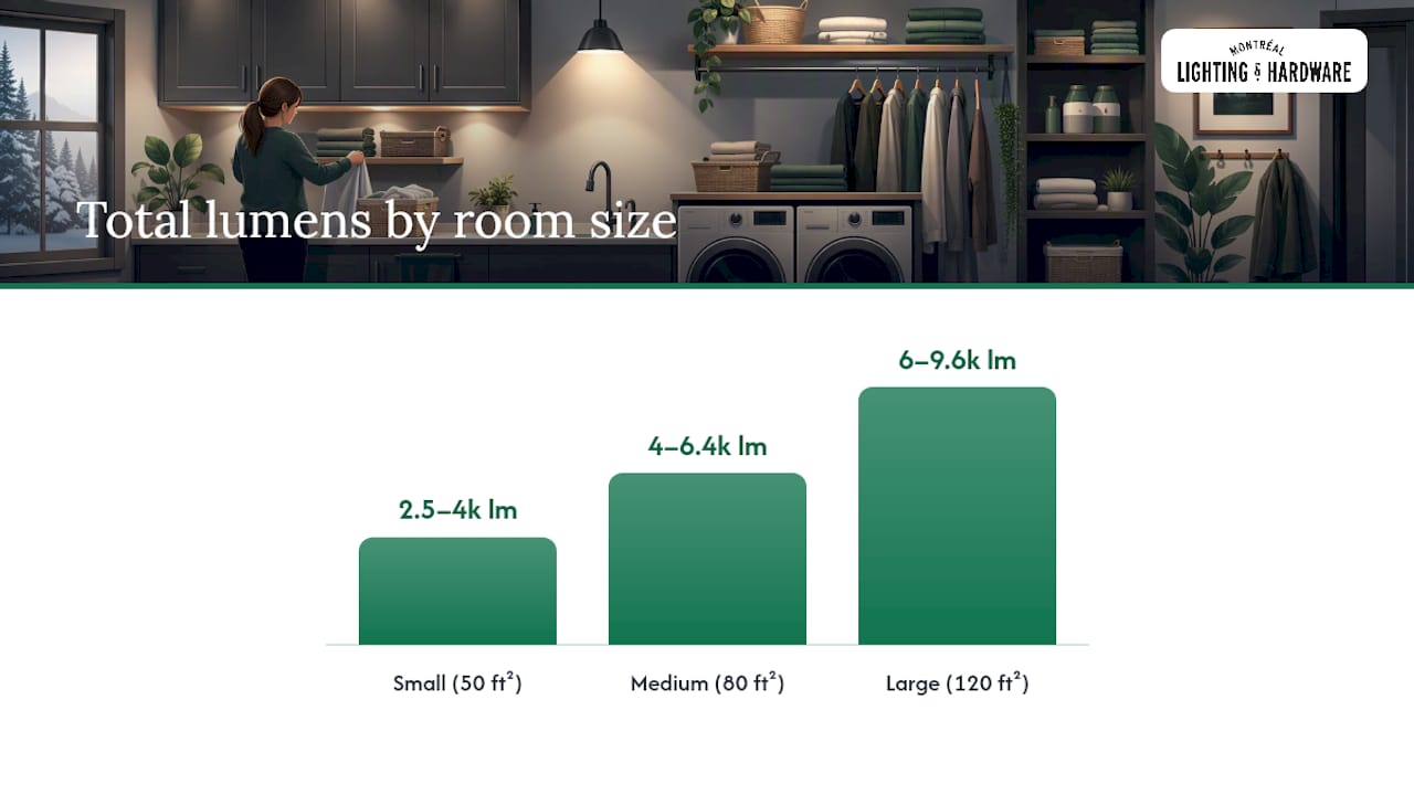 How many lumens does a laundry room actually need? — overview diagram