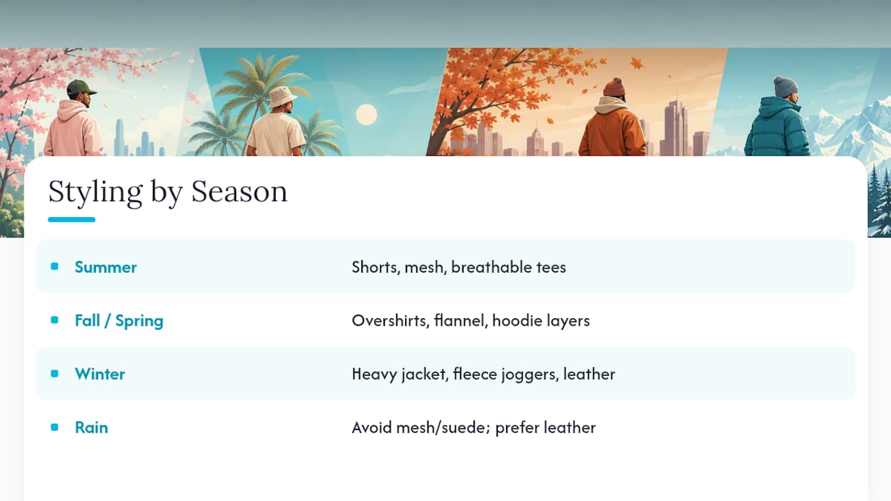 Seasonal Styling: Adjusting Jordan 4 Outfits for the Weather — overview diagram