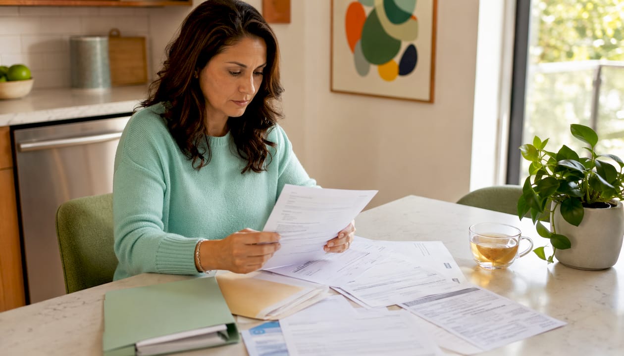 Hands reviewing CRA penalty letters for late T4 filing