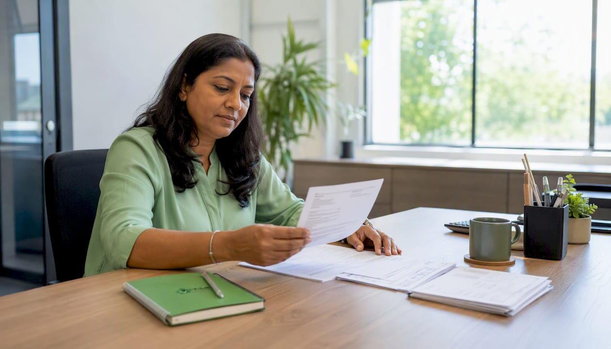 Employer reviewing Canadian T4 payroll slips