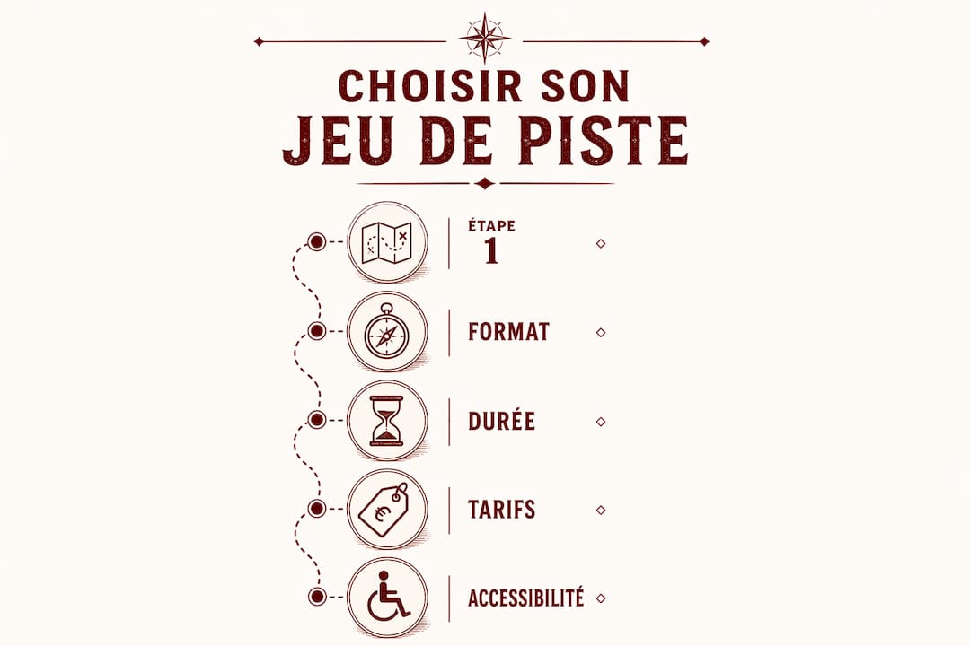 Les différentes étapes pour bien choisir son jeu de piste en un coup d’œil