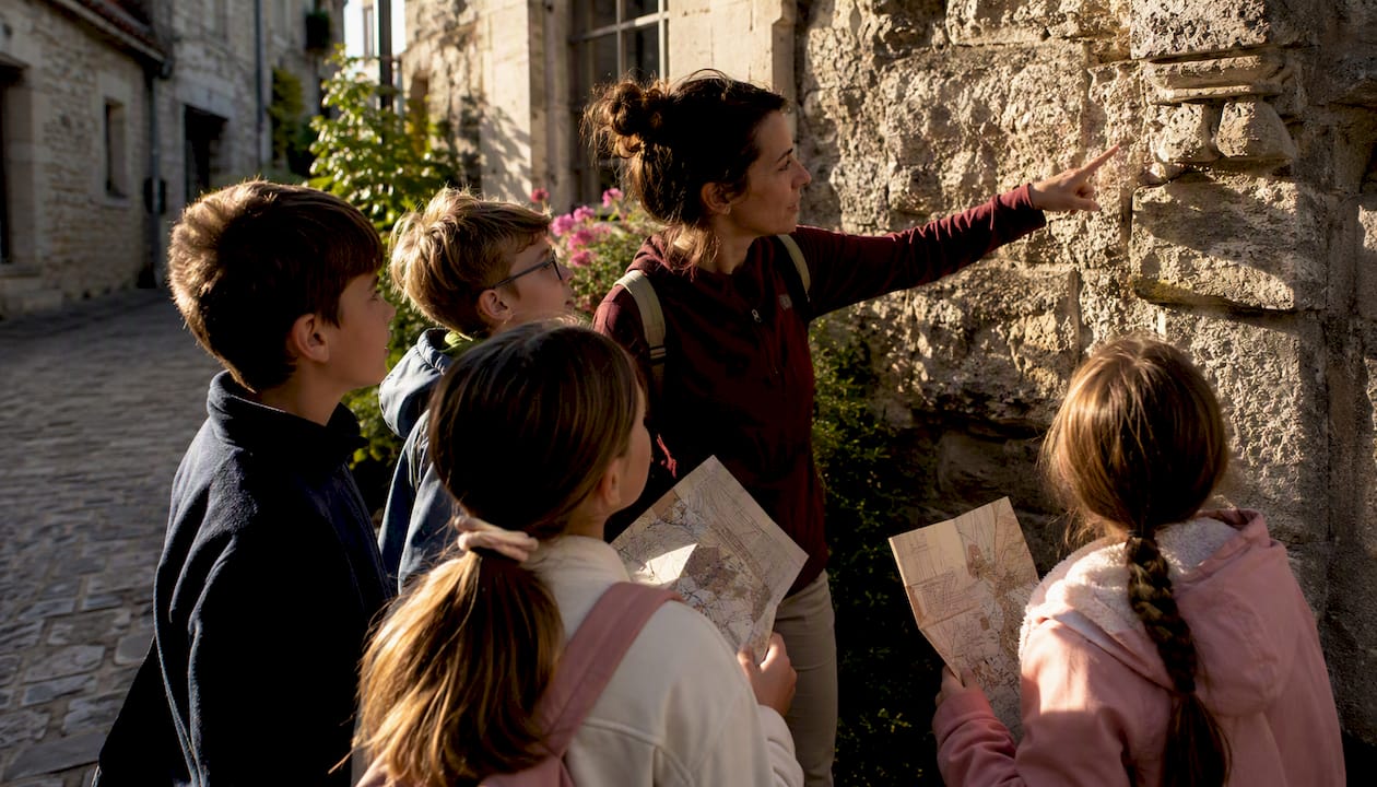 Des enfants partent à la découverte du patrimoine en Île-de-France