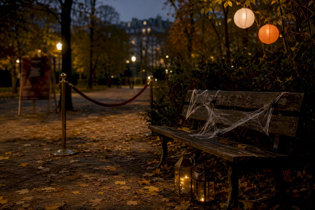 Rendez-vous sur un coin de rue à Paris pour fêter Halloween