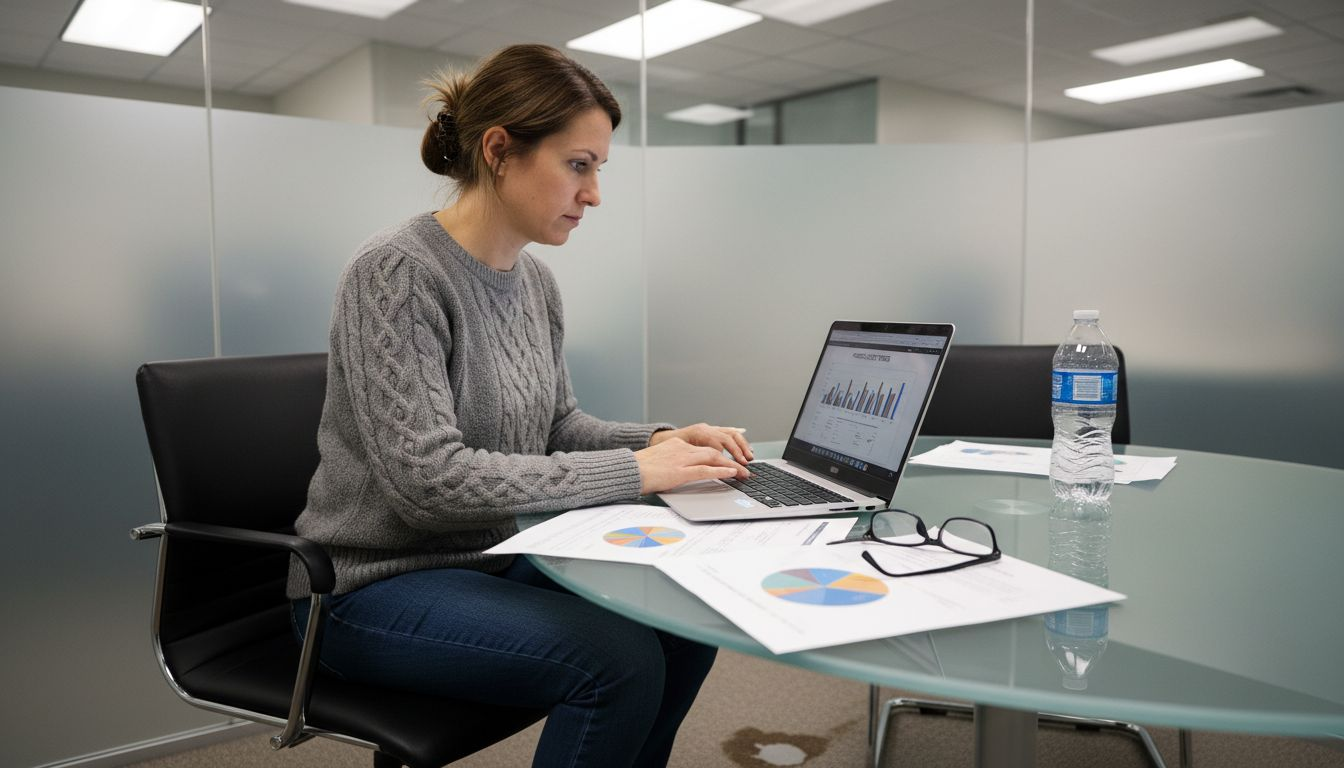 Analyst reviews purchase pattern charts