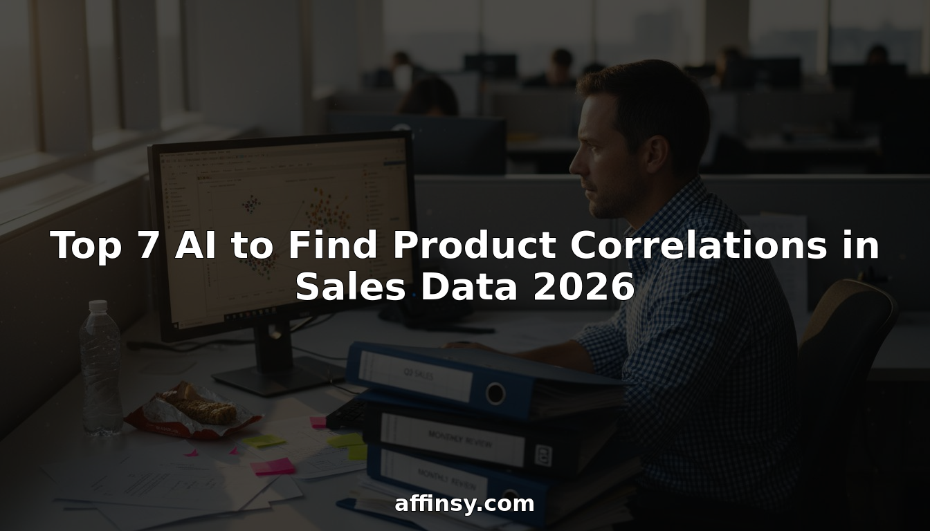 Analyst reviewing product correlation sales dashboard