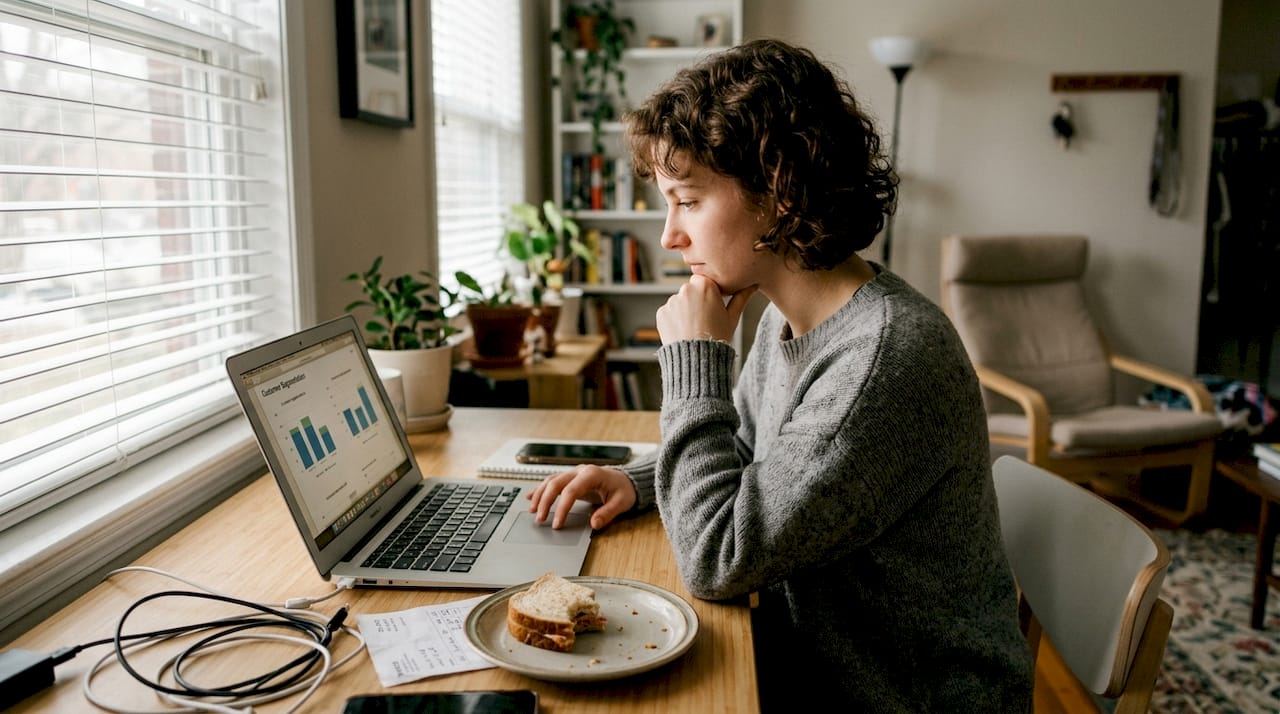 Entrepreneur using basic analytics for e-commerce