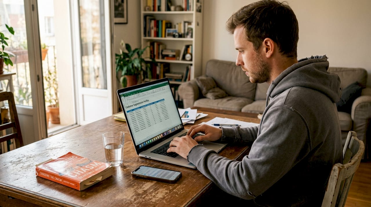 Marketer personalizing ecommerce customer segments