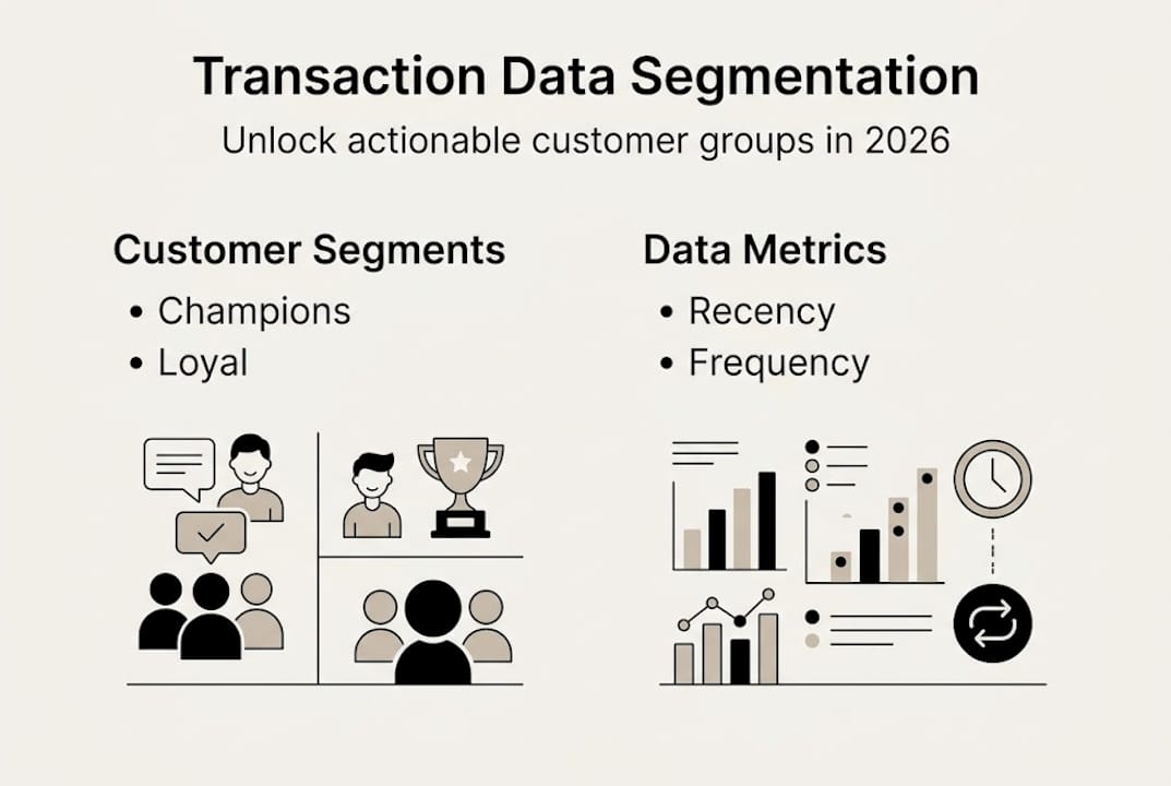 Infographic showing transaction data segmentation