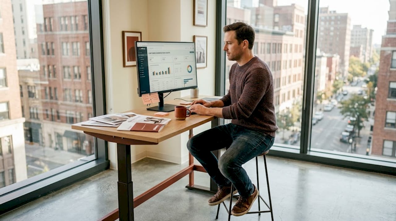 E-commerce manager reviews segmentation workflow