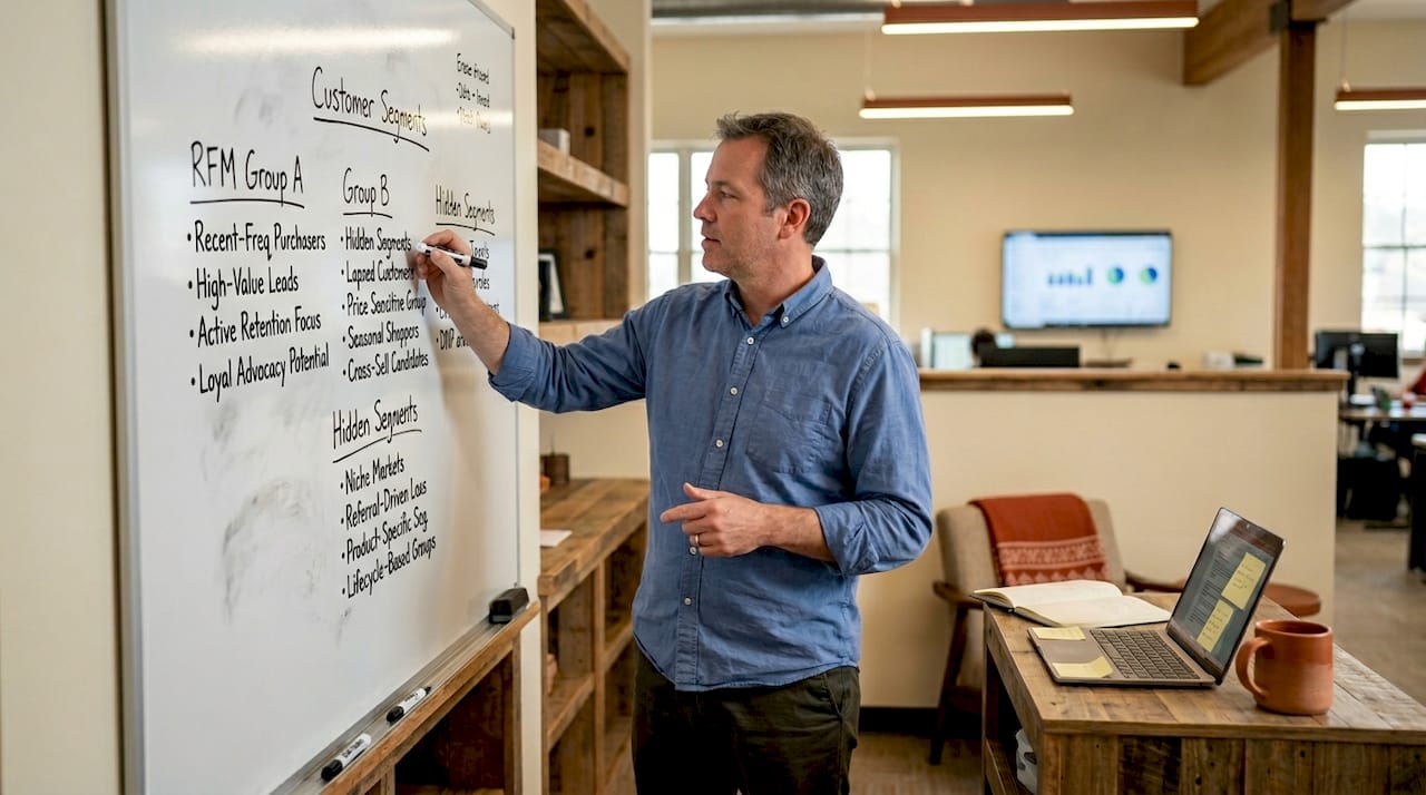 IT specialist mapping RFM segment clusters