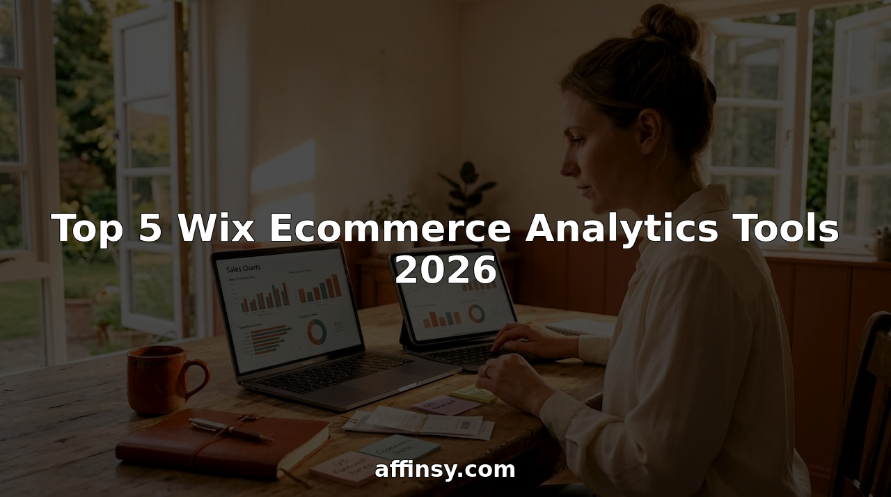 Woman reviewing ecommerce sales charts at home desk