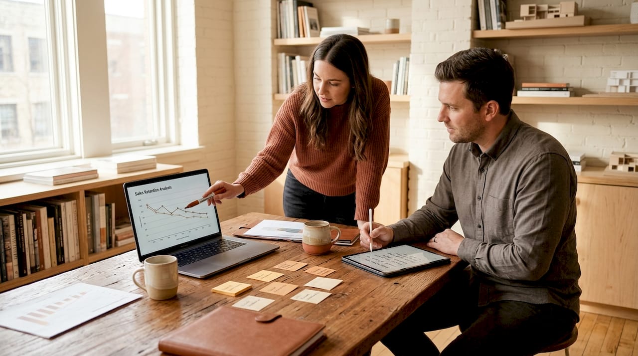 Team reviewing Stripe cohort dashboard data