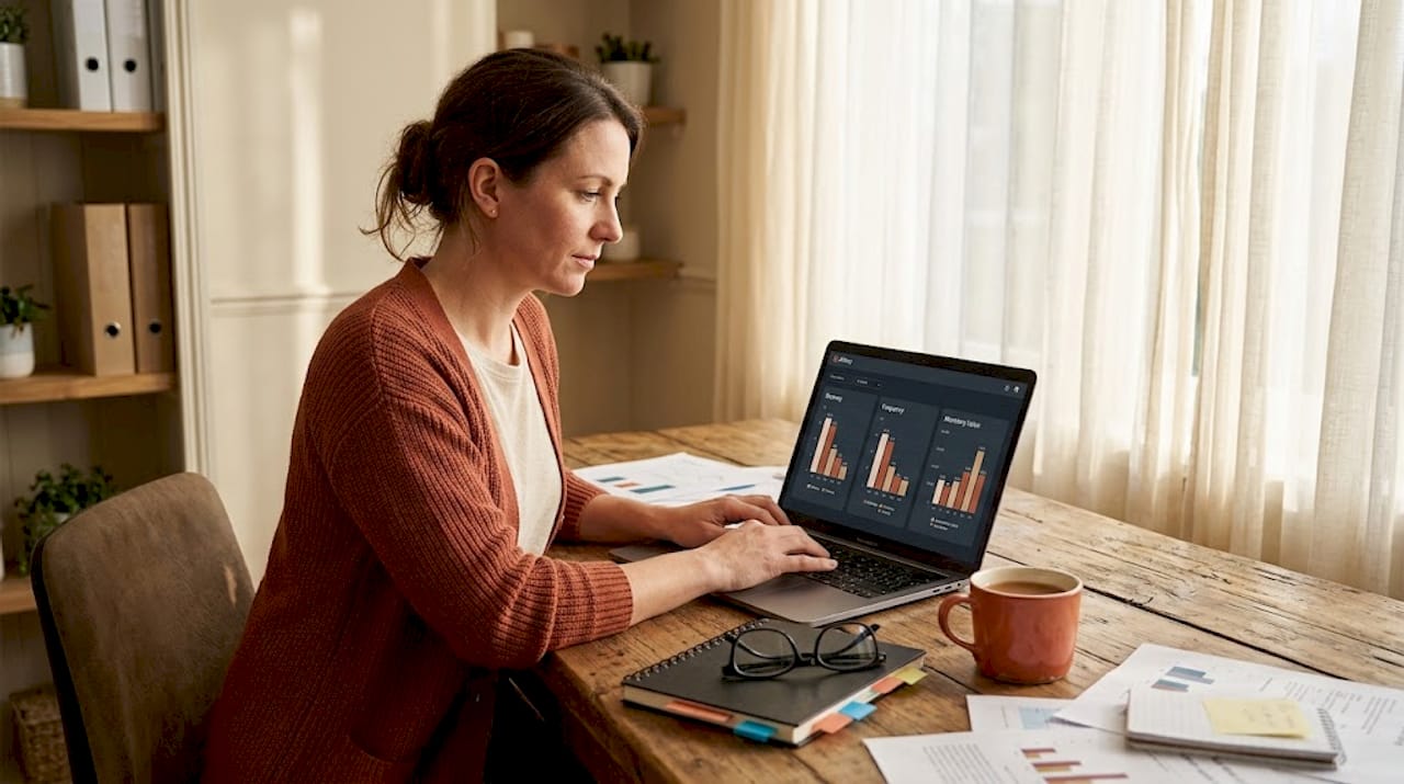 Ecommerce analyst calculates RFM scores at home