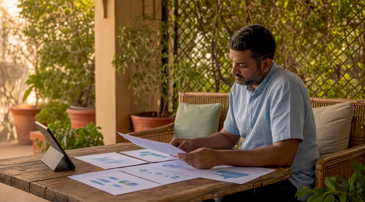 Man reviewing demographic ecommerce customer data