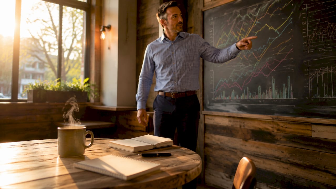 Marketing analyst presenting seasonal ecommerce sales calendar