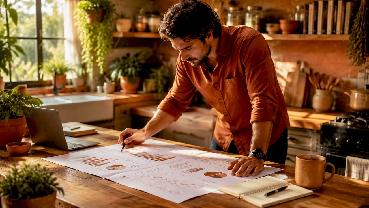 Data analyst reviewing e-commerce product associations