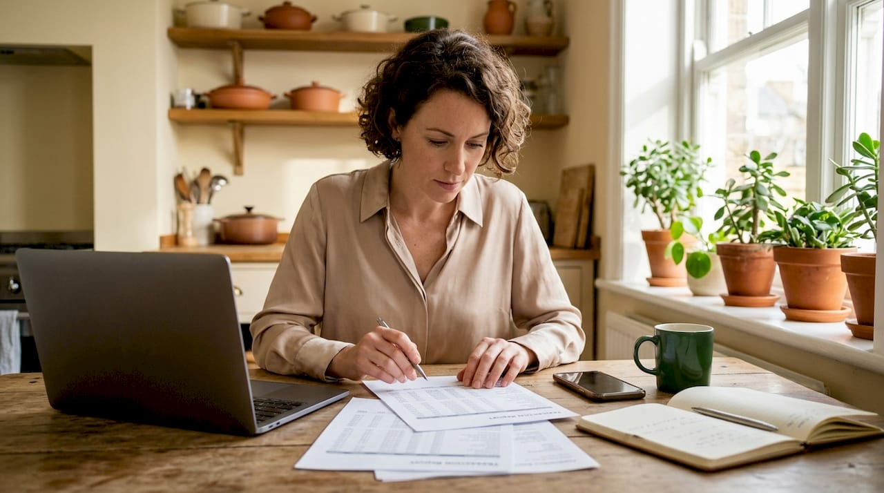 Businesswoman studying e-commerce bundling data