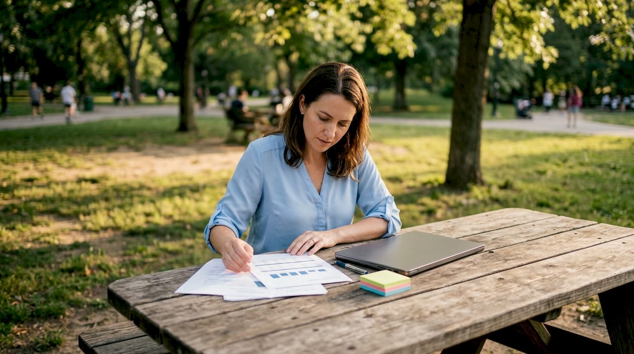 Analyst working on customer analysis software
