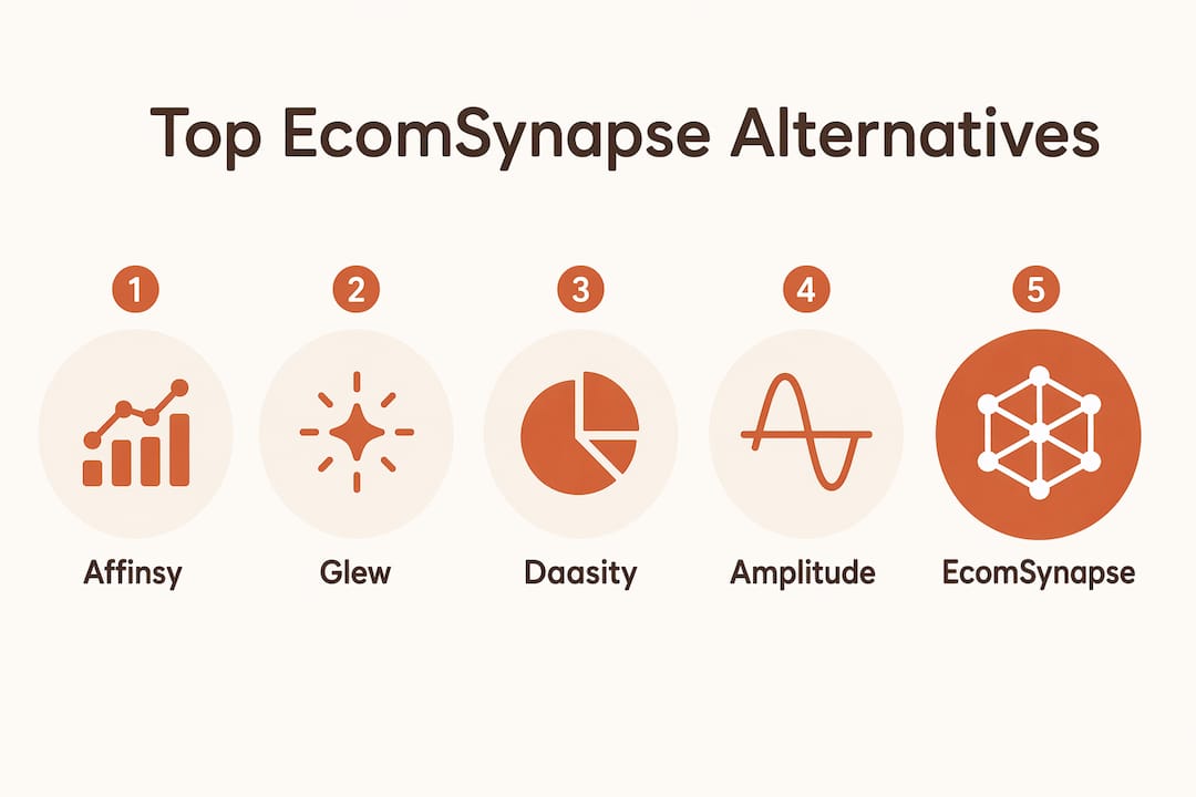 Ranked infographic of EcomSynapse alternatives