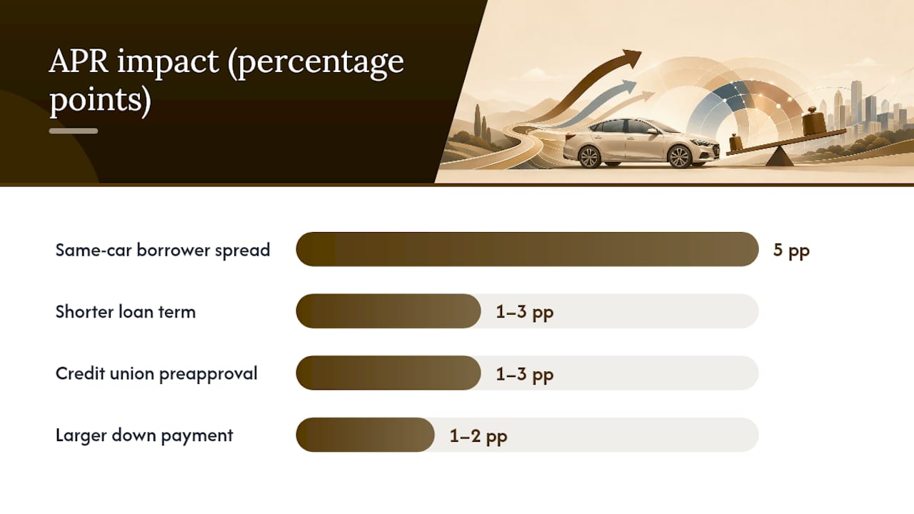What actually changes the APR you'll be offered? — overview diagram