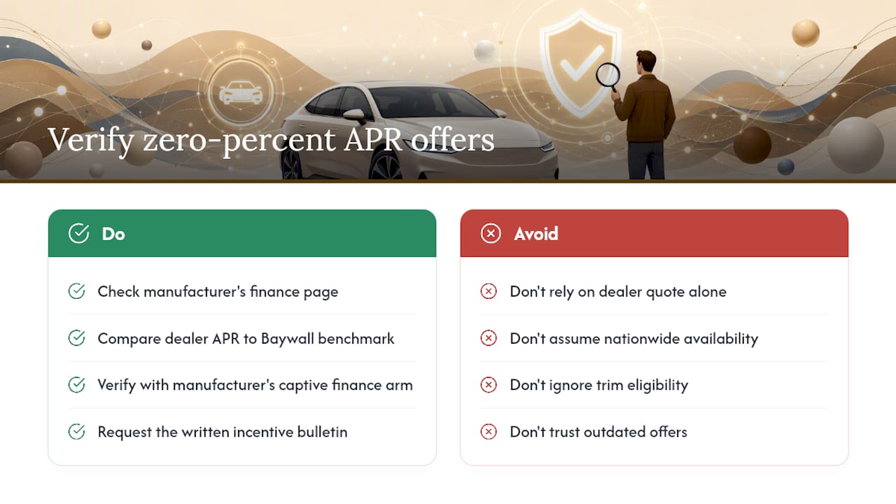 Which cars have zero percent APR deals right now? — overview diagram