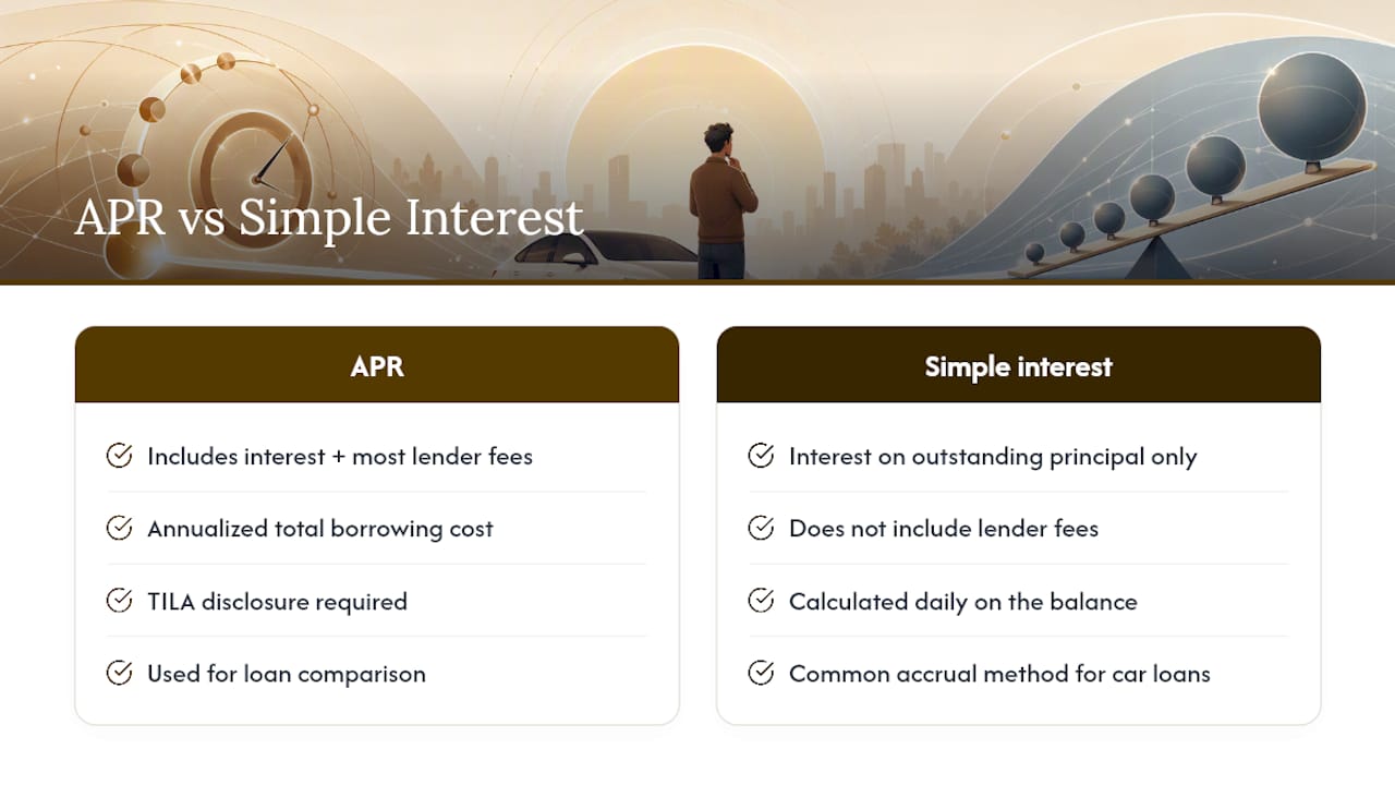 APR vs. Simple Interest: What You're Actually Paying For — overview diagram