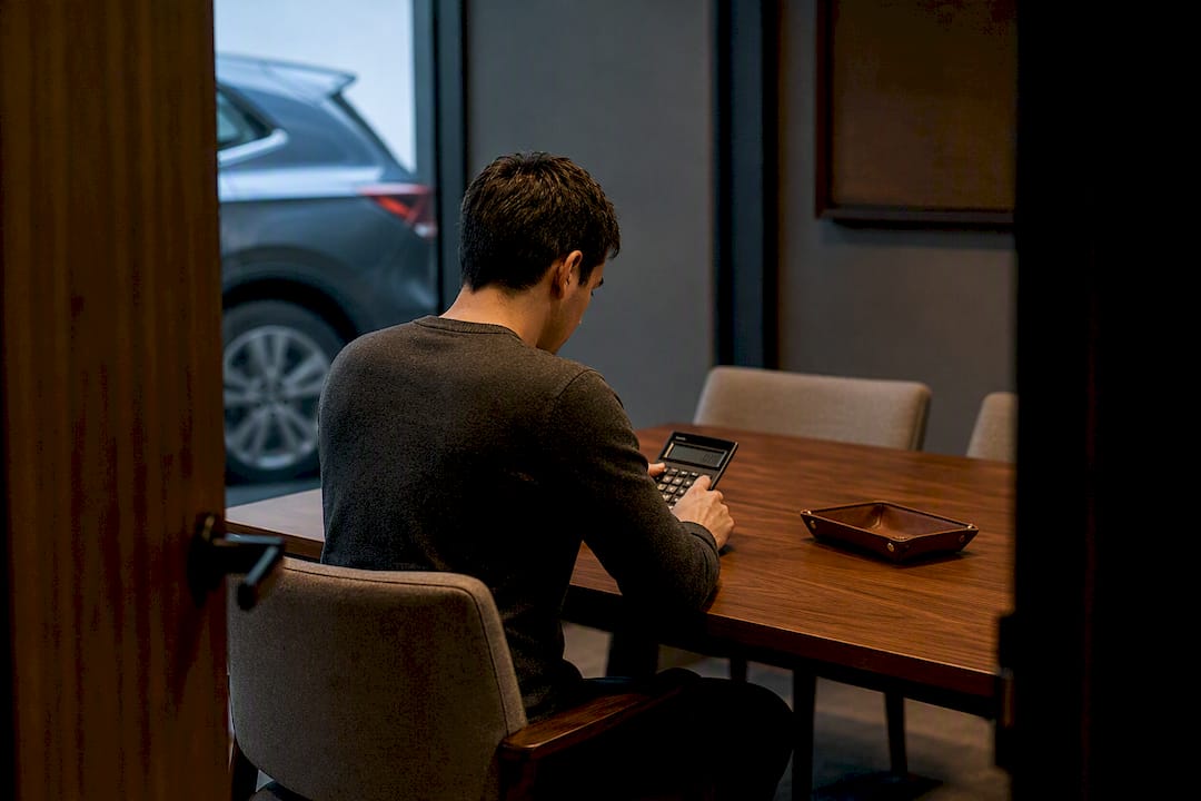 Buyer reviewing a balloon loan payment