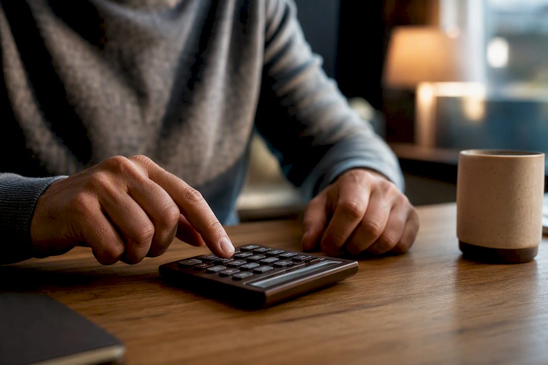 Buyer calculating debt-to-income ratio