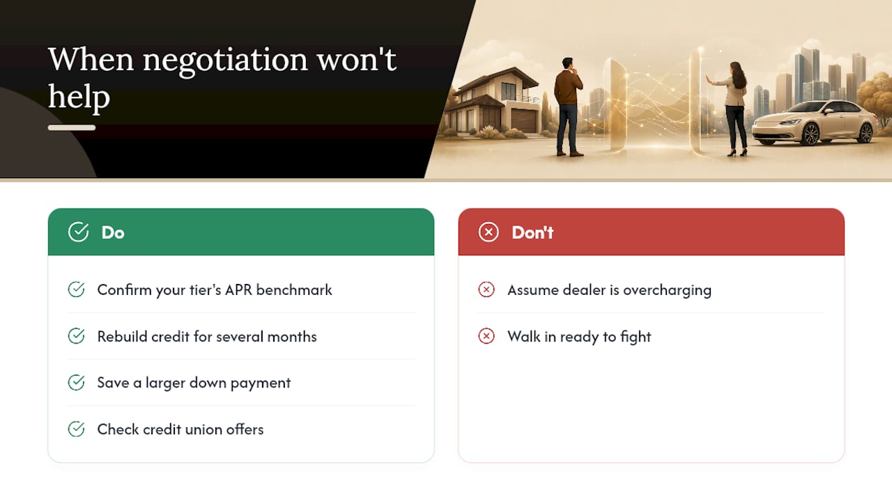 When Negotiation Won't Fix a High Rate — overview diagram
