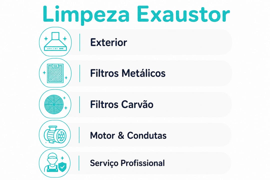 Guia visual: como e com que frequência deve limpar o seu exaustor