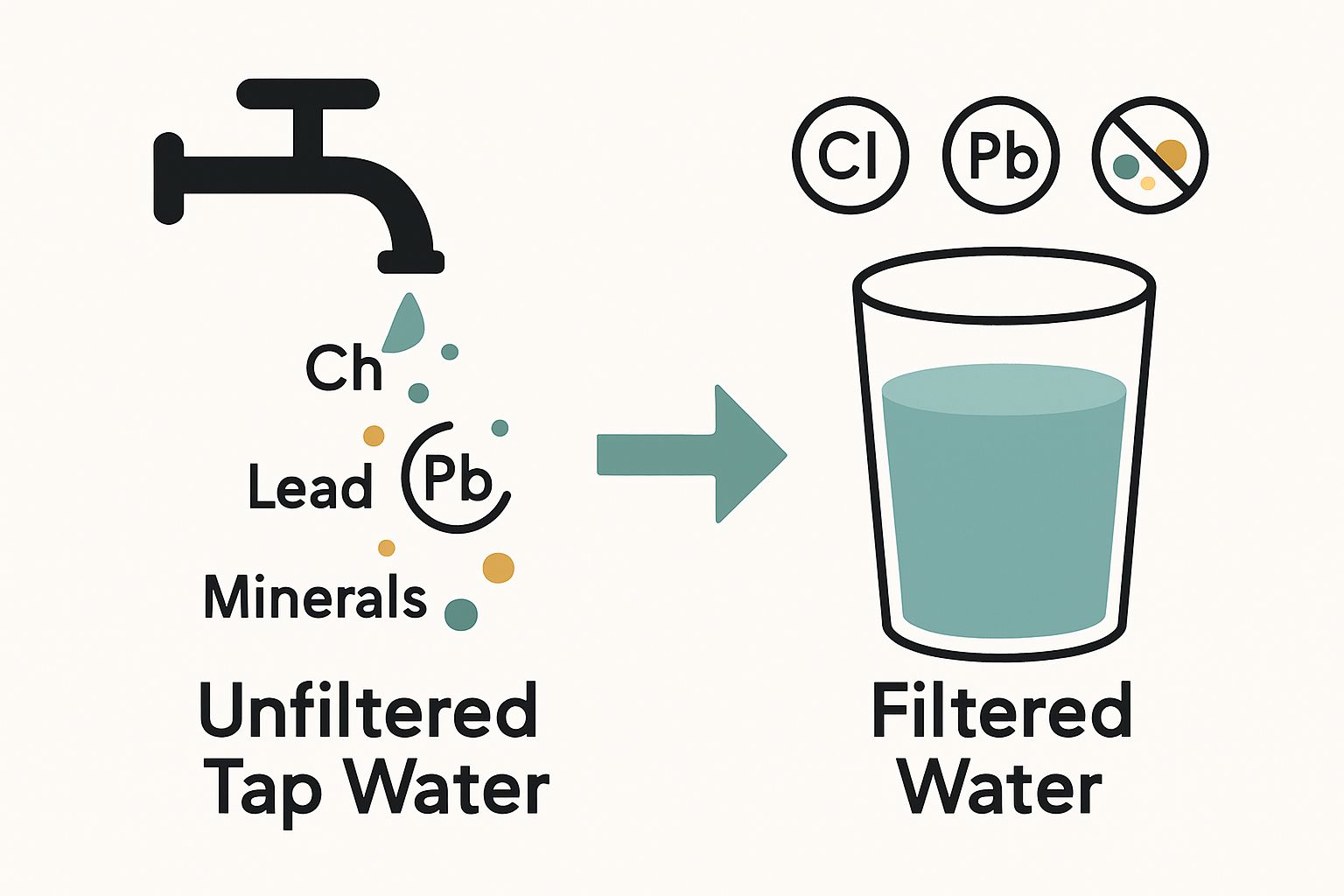 Comparison of unfiltered versus filtered water for taste