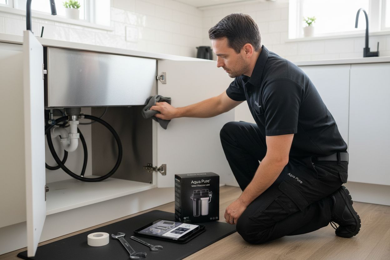 installation water filter