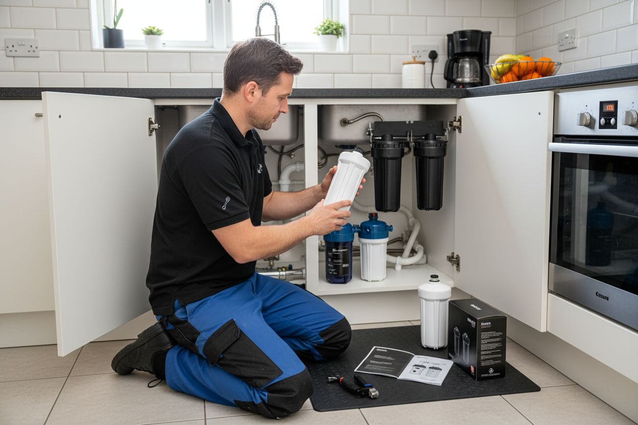 water filter installation