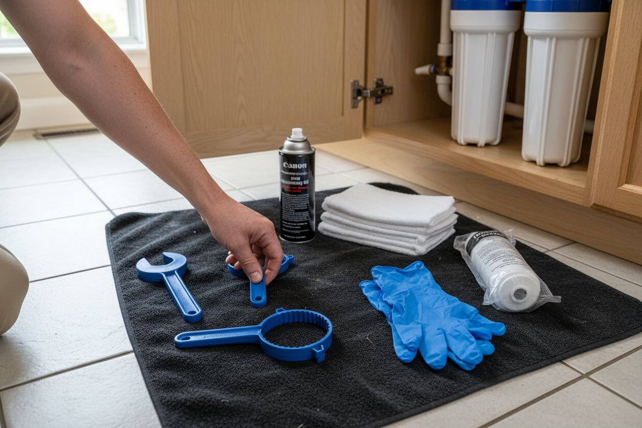 water filter tools workflow