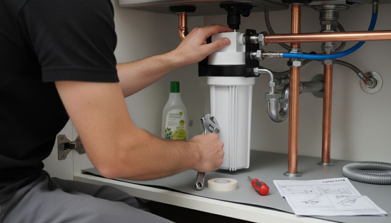 under sink filter install