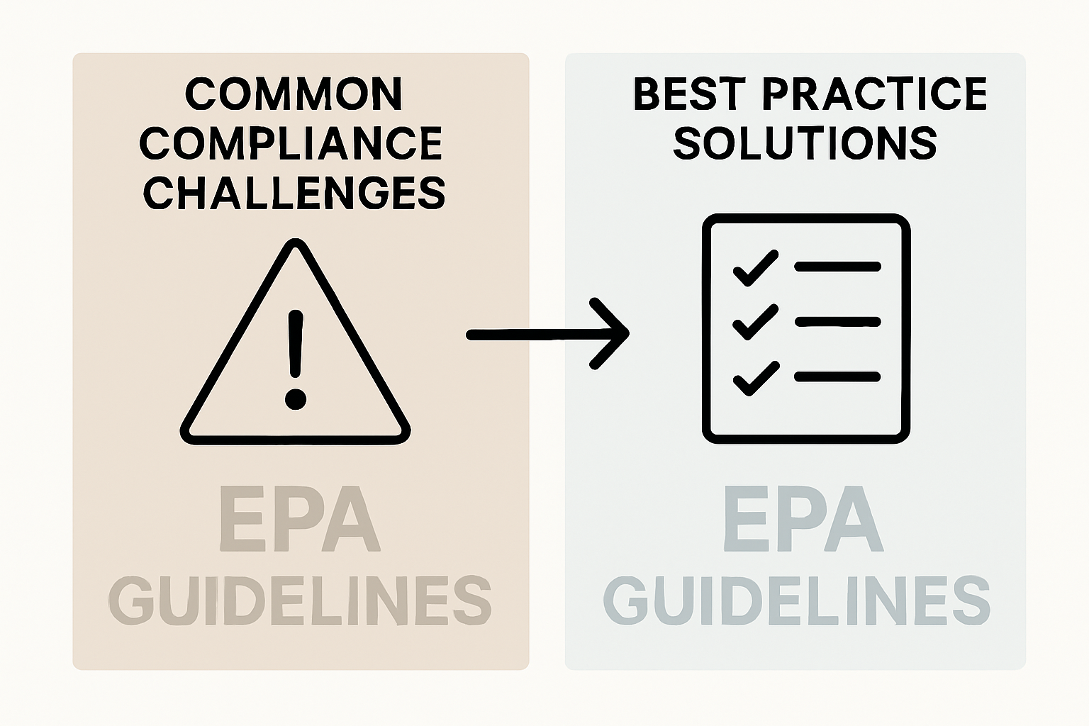 Infographic showing purification compliance challenges and solutions