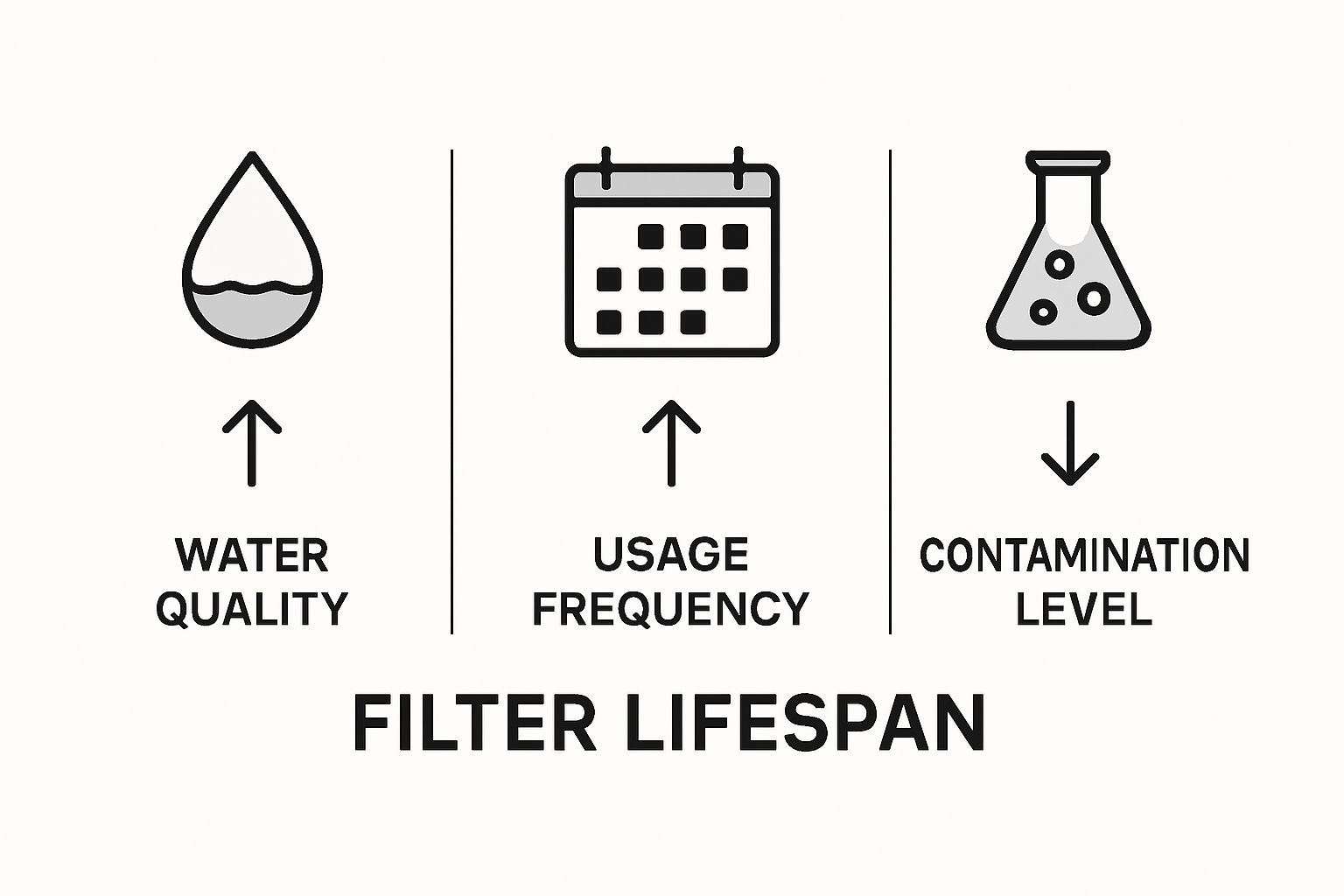 Infographic shows main factors reducing filter longevity