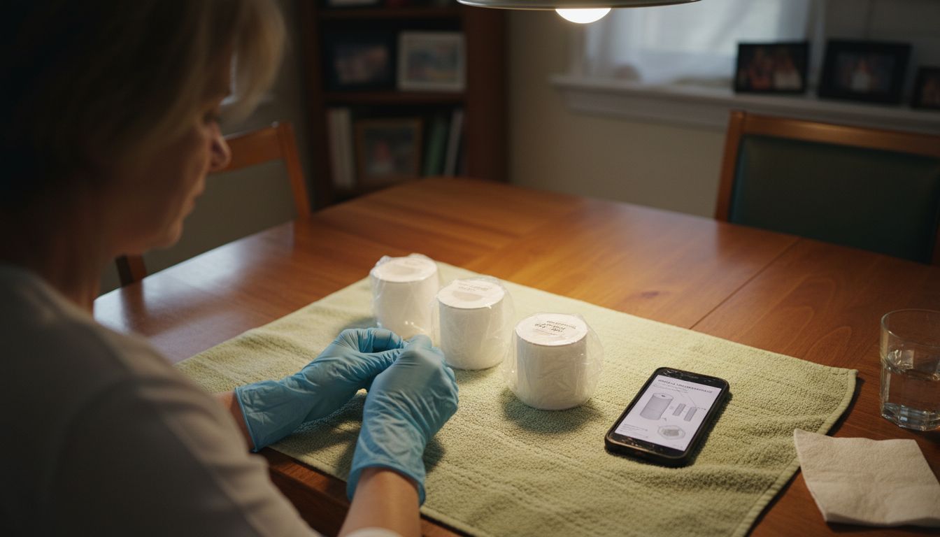 Preparing clean workspace for purifier filter change