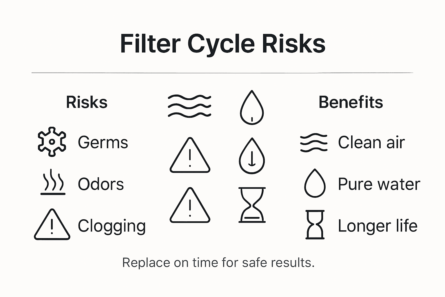 Infographic explains risks of missed filter changes