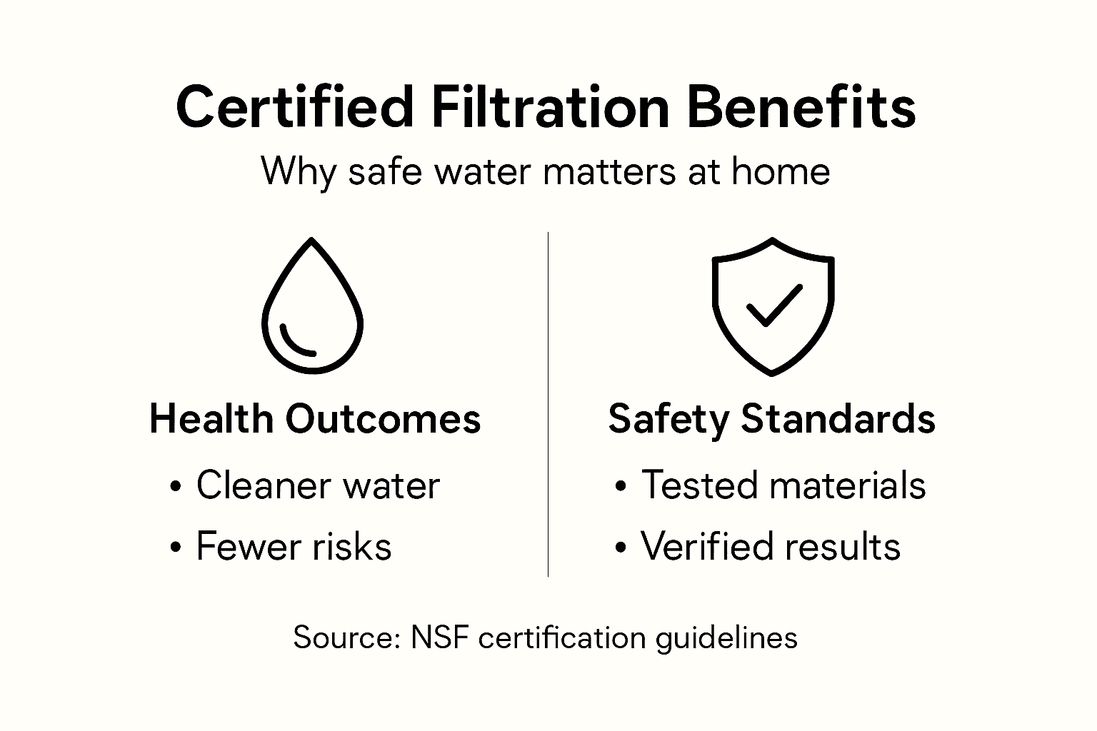 Certified filtration health and safety infographic