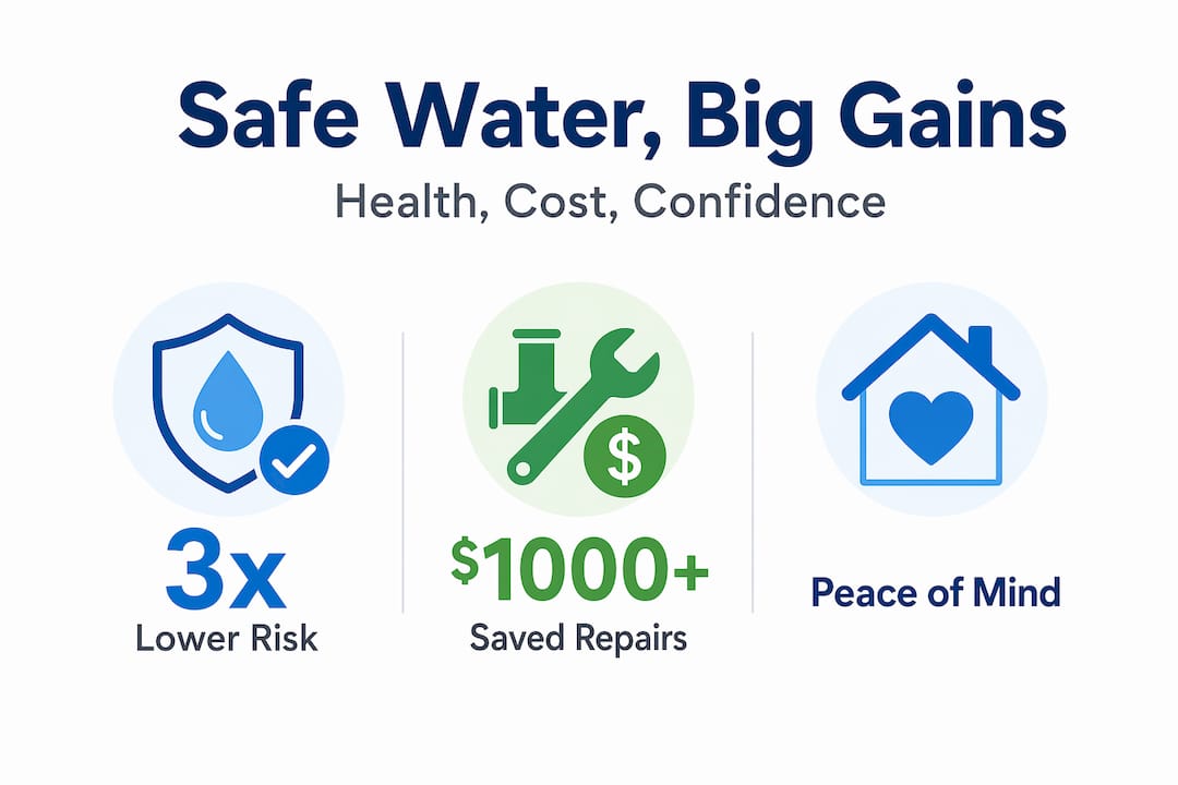 Infographic highlighting benefits of water safety workflow