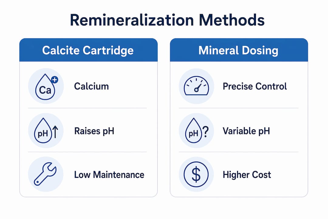 Infographic comparing remineralization methods
