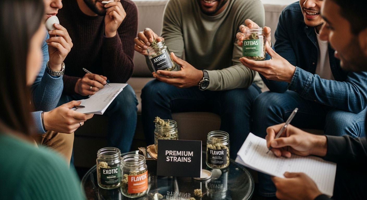 cannabis tasting sensory experience